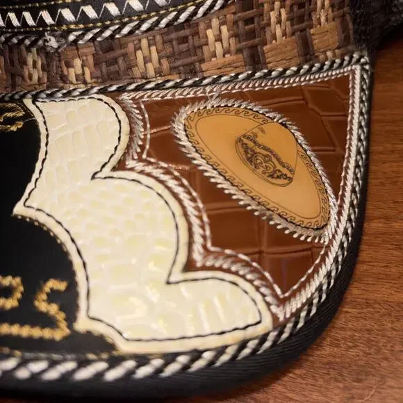 Michoacan Leather Western Trucker Hat - Picture 2 of 6